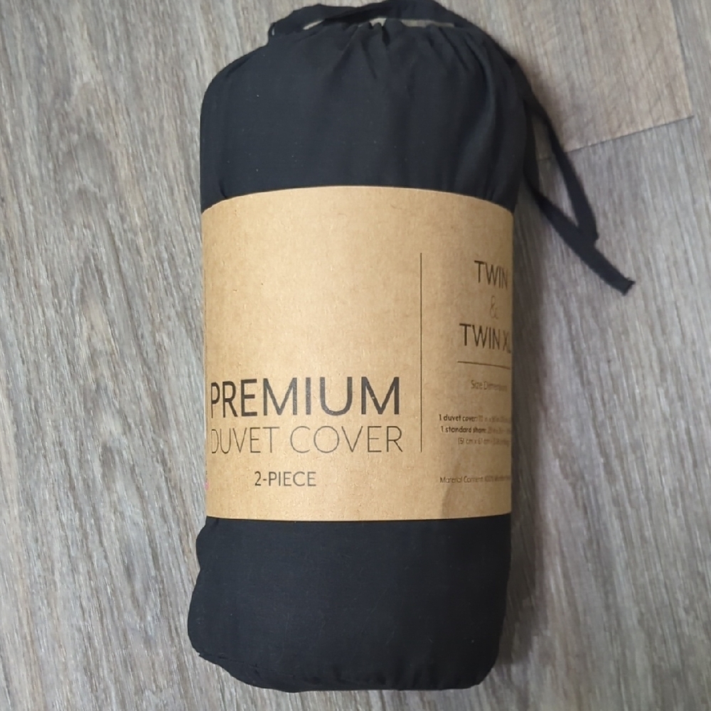 Premium Black Duvet Cover Set